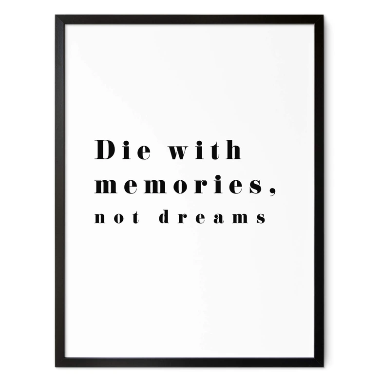 Poster 1X Studio - Die with memories 