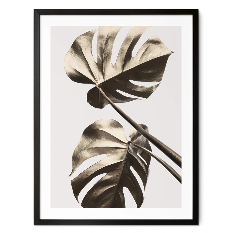 Poster 1X Studio - Goldene Monstera 
