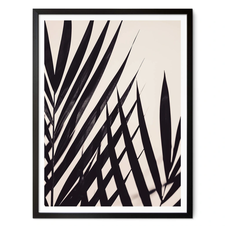 Poster 1X Studio - Zwart Palmblad 