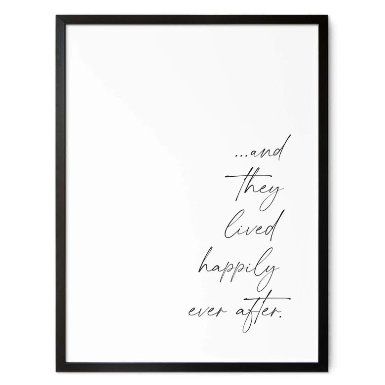 Poster ...and they lived happily ever after 