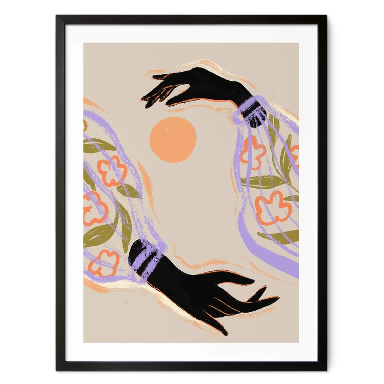 Plakat Art Print - Arty Guava - Ujarzmij słońce 