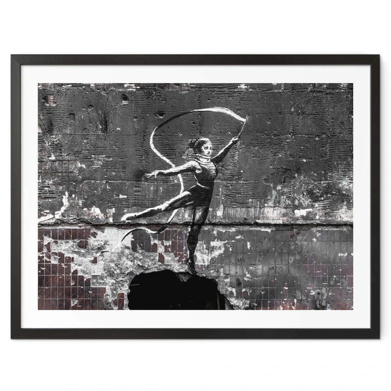 Poster Banksy Danseuse acrobatique (art d'ukraine) 