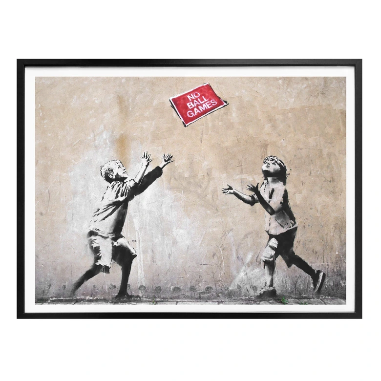 Poster Banksy - No Ball Games 
