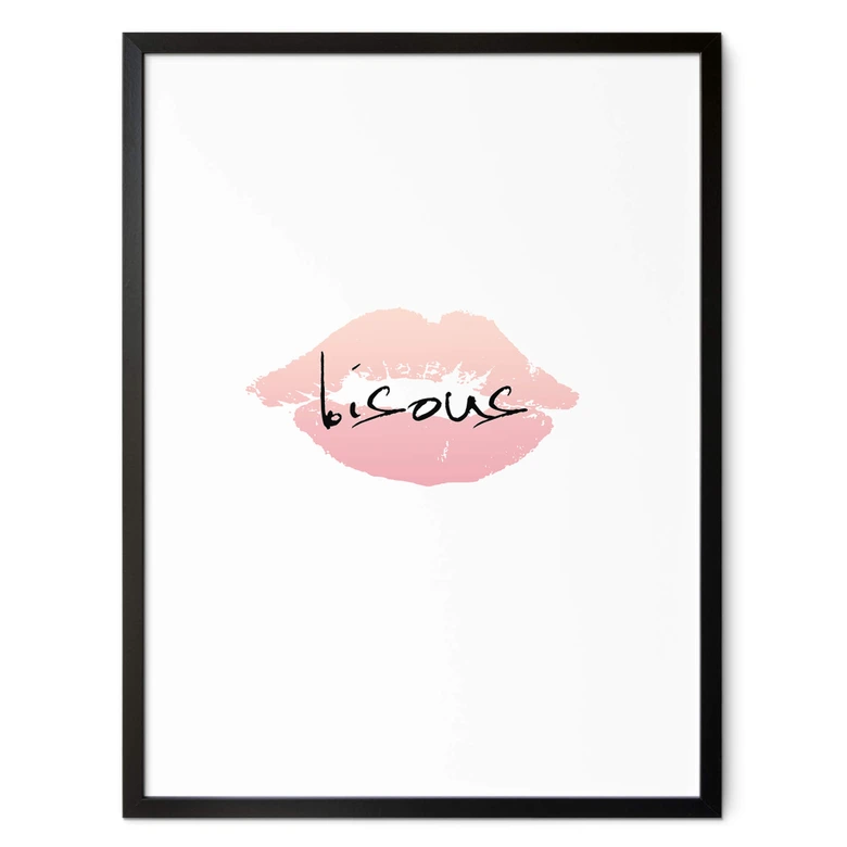 Poster Bisous 
