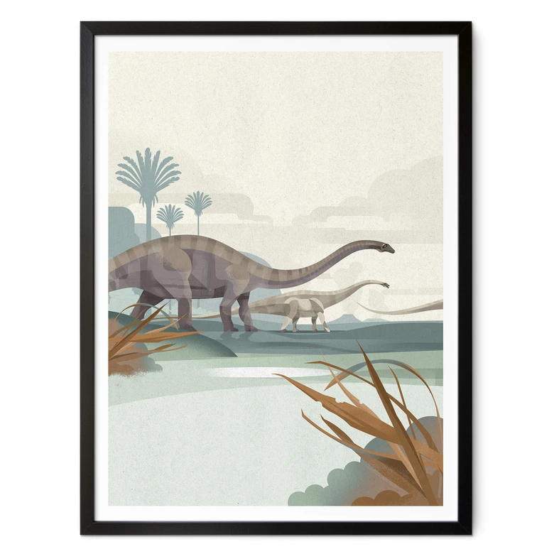 Poster Braun - Diplodocus 