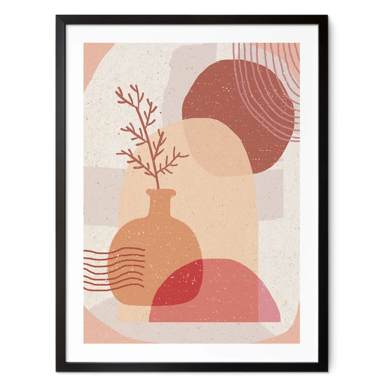 Poster Demir - Boho Illustration einer Pflanze 