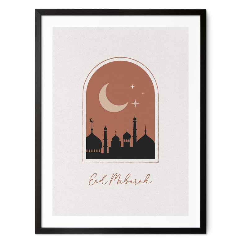 Poster Eid Mubarak bei Nacht 