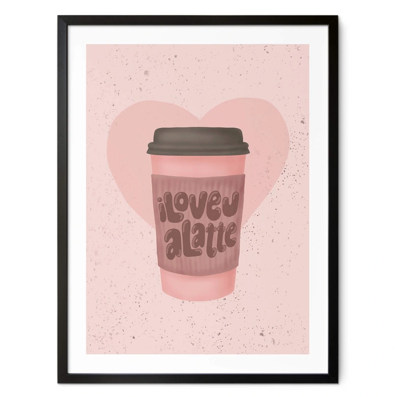 Póster Café - Eleonora - Love you a Latte 