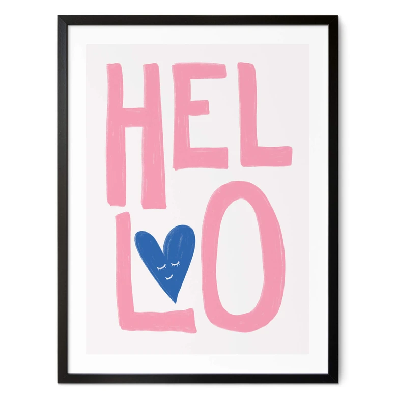 Poster Hello - Fritsch - En vänlig hälsning 