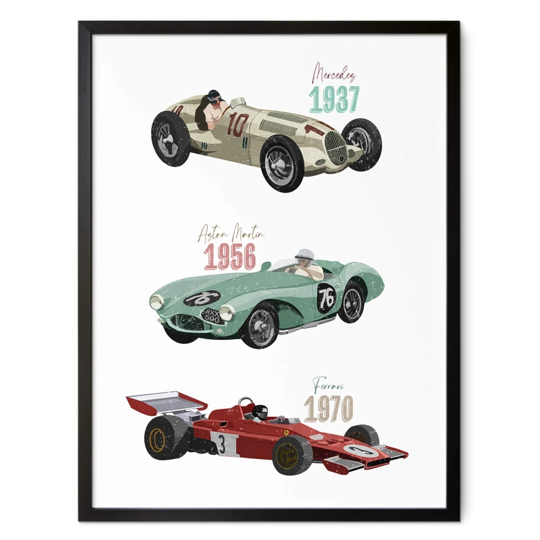Poster Goed Blauw - Oldtimers 