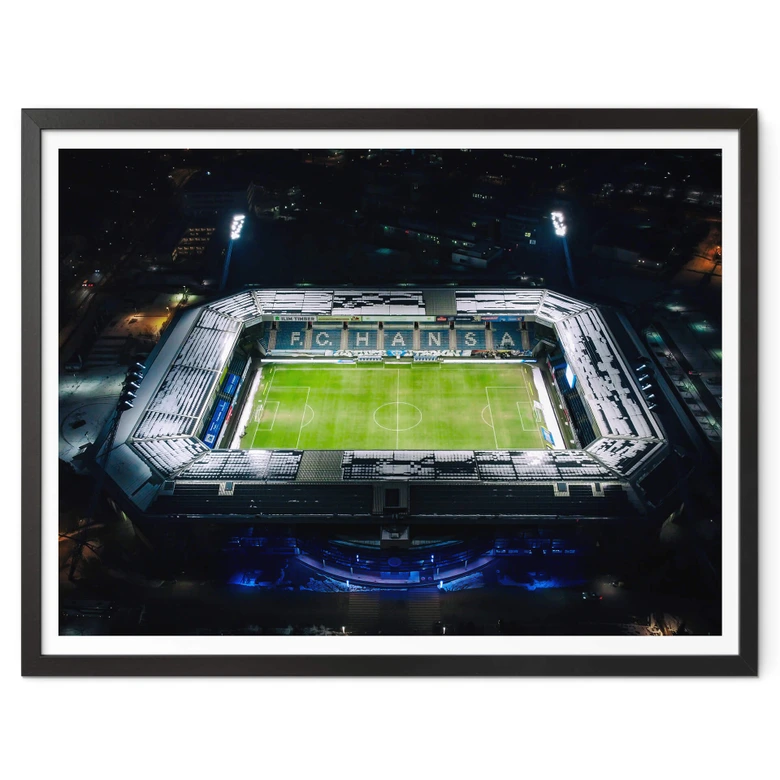 Poster FC Hansa Rostock Stadion Luftaufnahme 