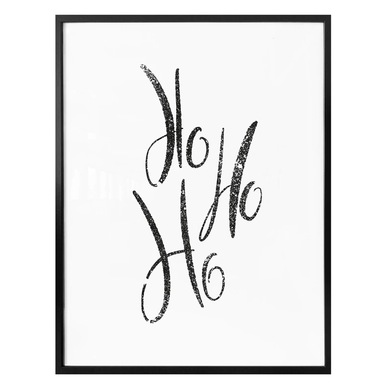 Plakat Ho Ho Ho Handlettering 