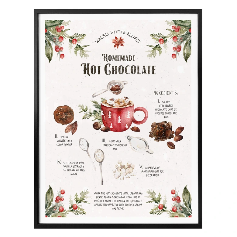 Poster Homemade Hot Chocolate Recipe 
