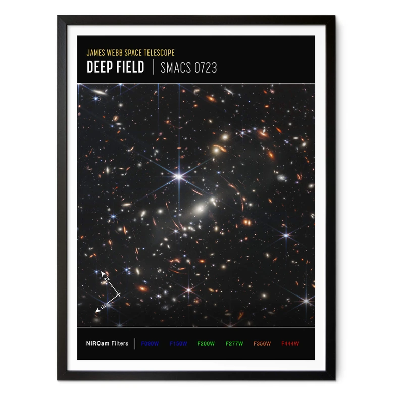 Poster James Webb Telescope - Deep Field Compass 