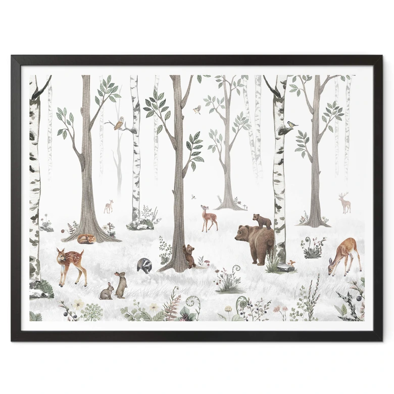 Kinderzimmer Poster Kikki Belle - Schönheit des Waldes 
