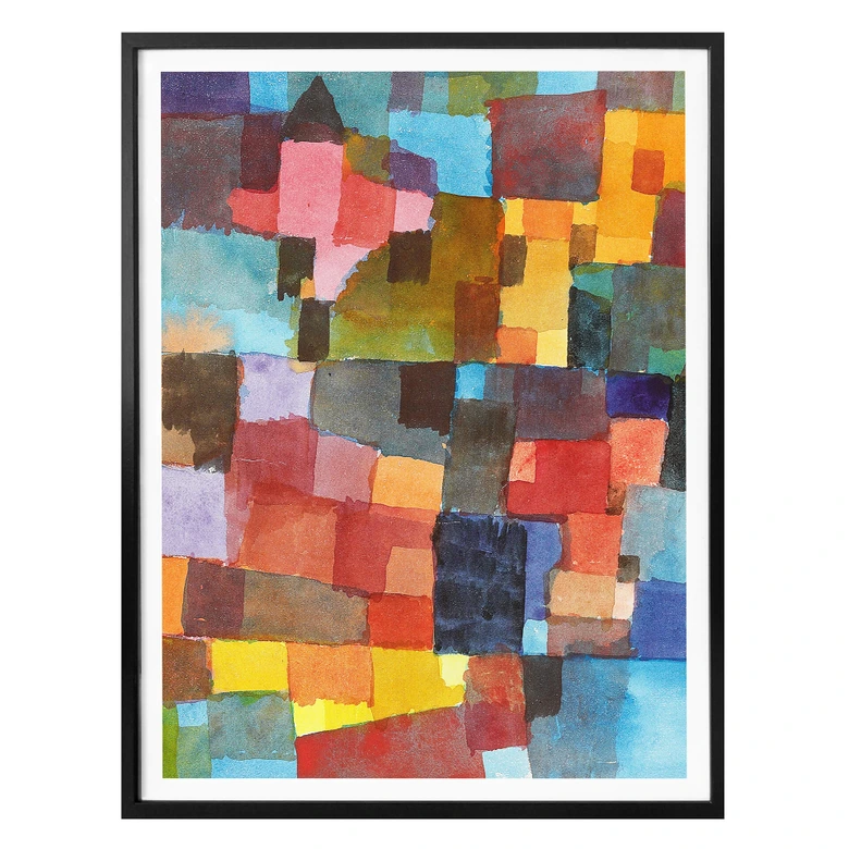 Poster Klee - Raumarchitekturen 
