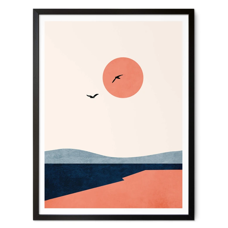 Poster Kubistika - Auf einer Reise 