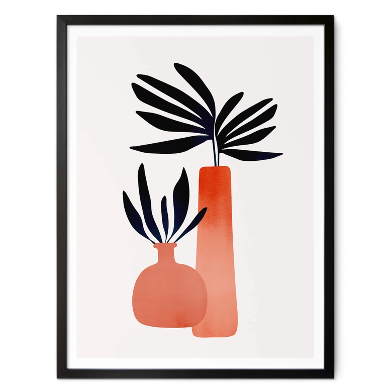 Poster Kubistika - Märchenpflanzen 