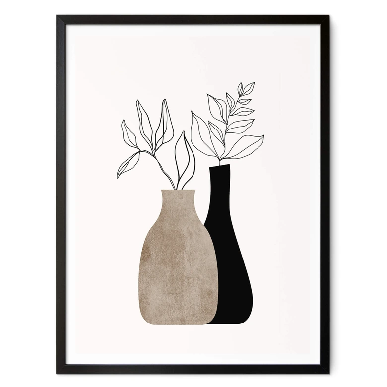 Poster Kubistika - Minimalistic Plants 