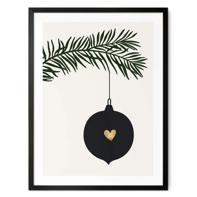 Poster Kubistika - Boule de Noel 