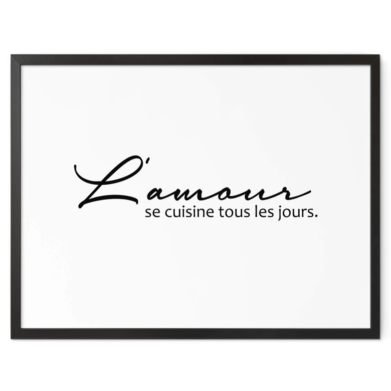Poster L'amour se cuisine tous les jours 