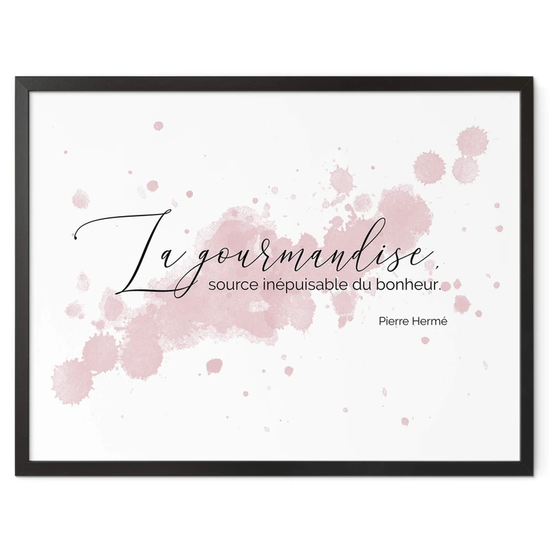 Poster La gourmandise 