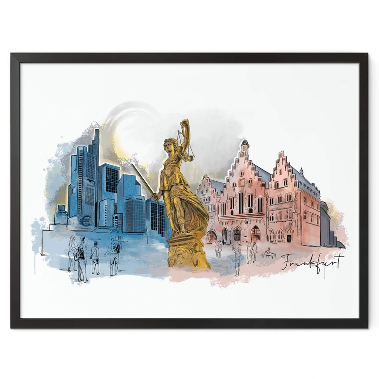 Poster Frankfurt - Love your City 
