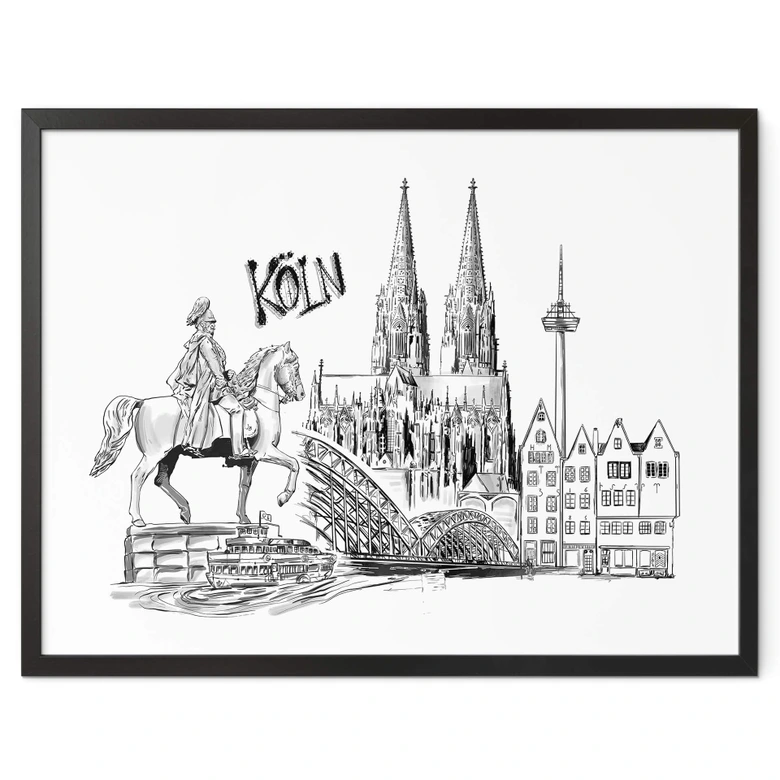 Poster Love your City - Köln 
