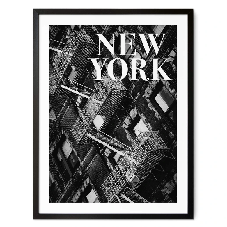 Poster Martin - Feuerleiter in New York 
