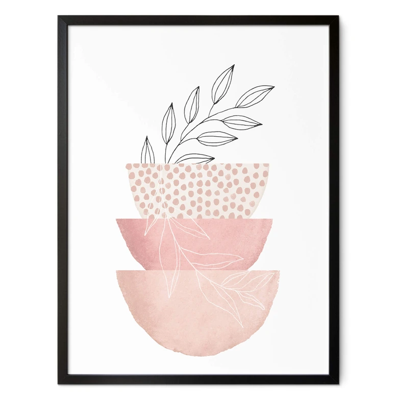 Poster Abstrakte Kunst - Zarte Schönheit der Natur - Moss 