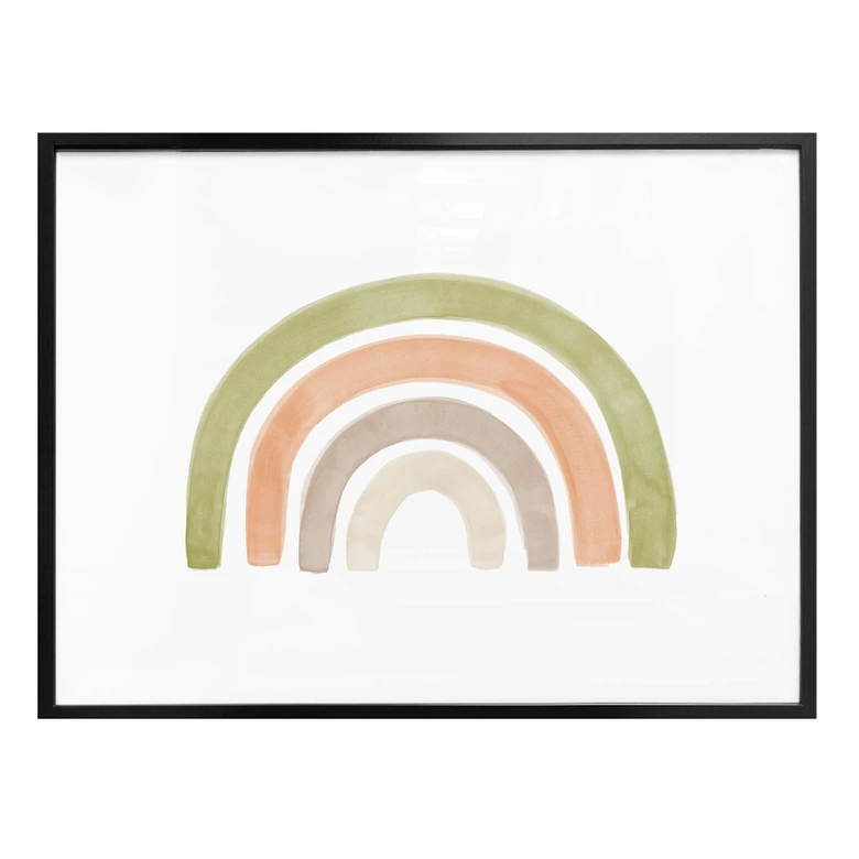 Póster Nouveauprints - Arco iris acuarela 