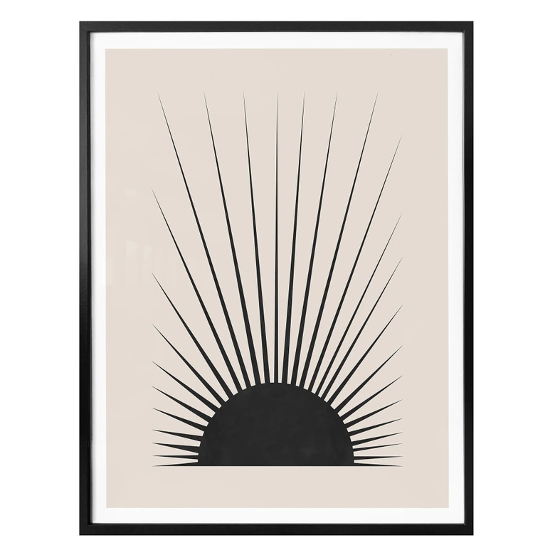 Póster Orara Studio - Sol minimalista 