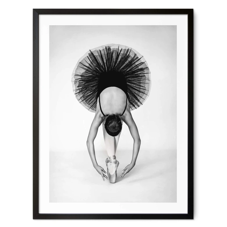 Poster Pentony MA - Ballerina Schwarz-Weiß 