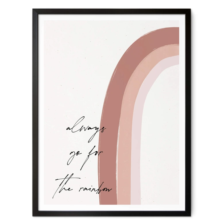 Póster uplusmestudio - Apuesta siempre por el arco iris 