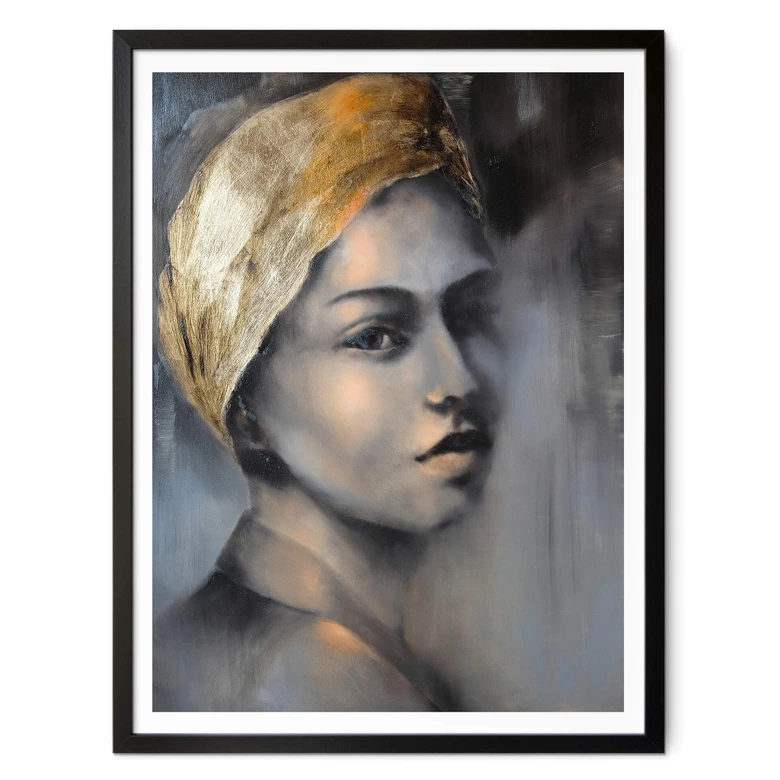 Plakat Schmucker - Dziewczyna ze złotą opaską na głowie 