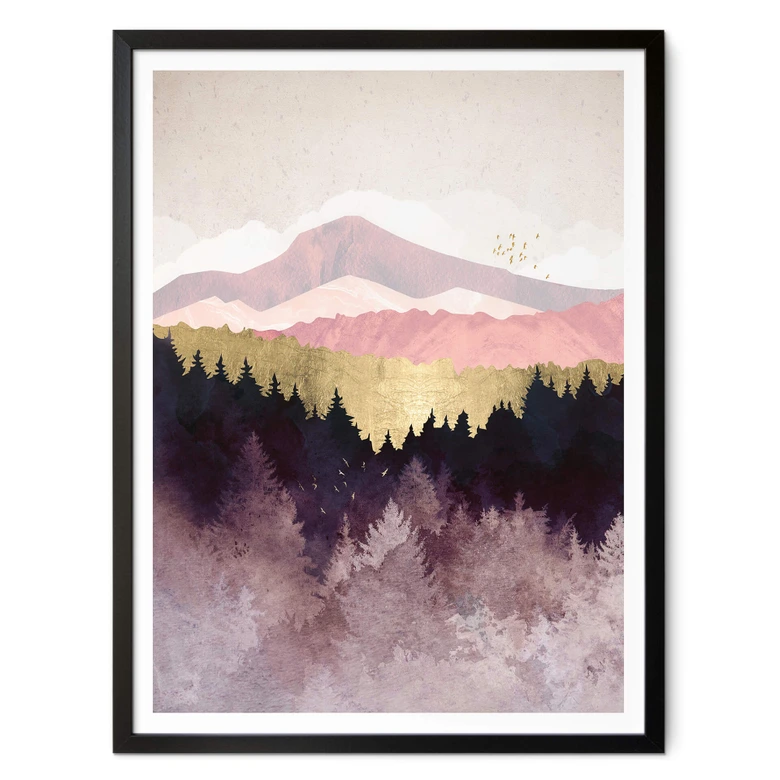 Poster SpaceFrog Designs - forêt violette 