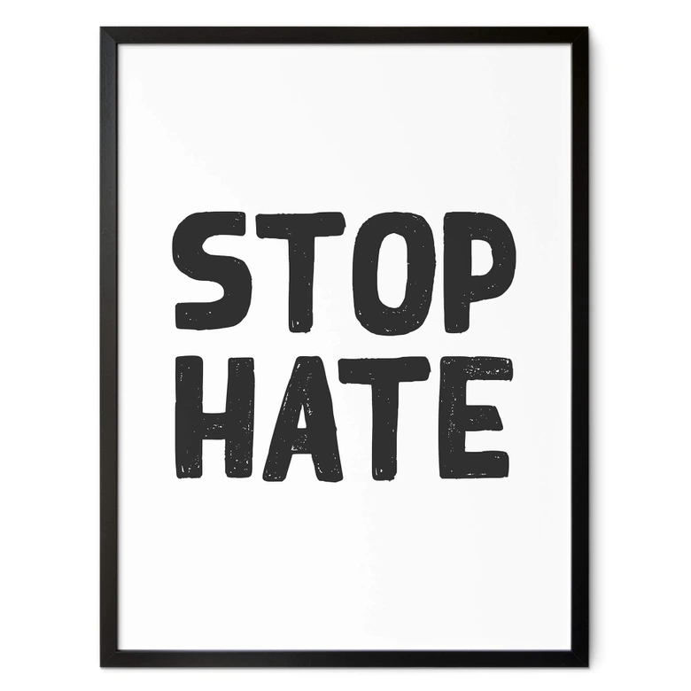 Poster Stop Hate 