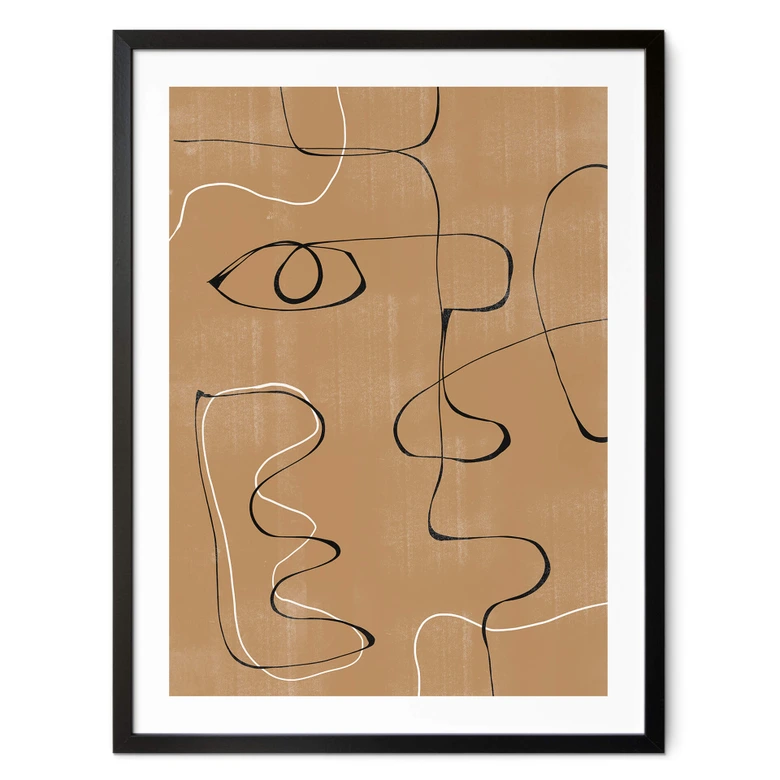 Poster Miuus Studio - Abstract Gezicht 