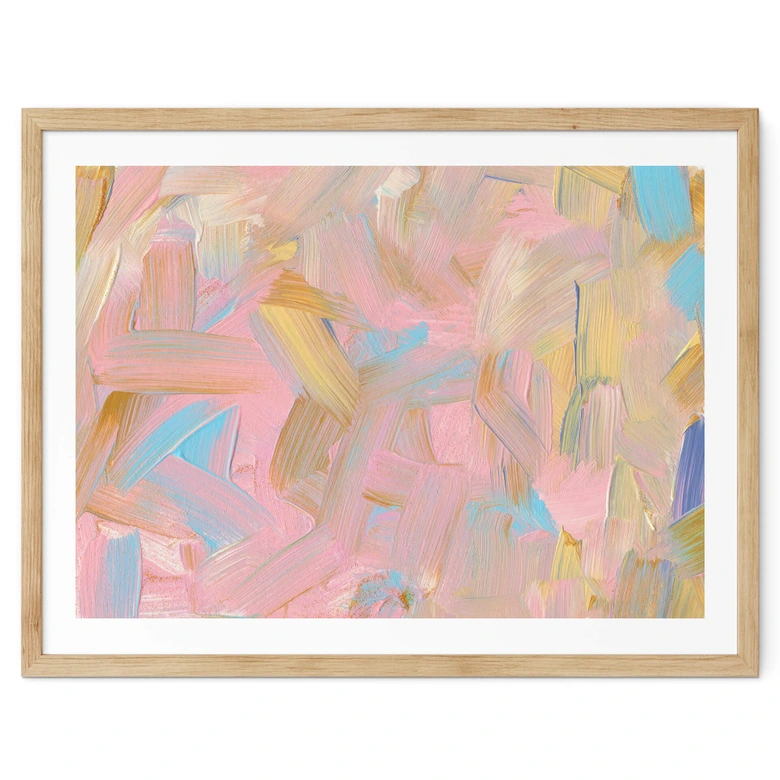 Poster uplusmestudio - Abstrakt i rosa 