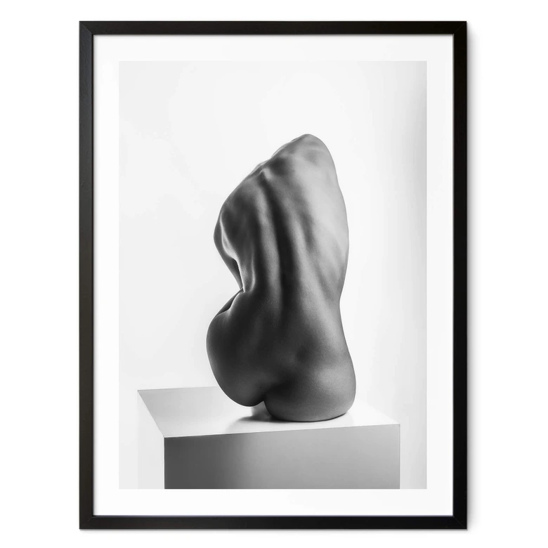 Poster Valevicius - Sinnliche Skulptur eines weiblichen Rückens 