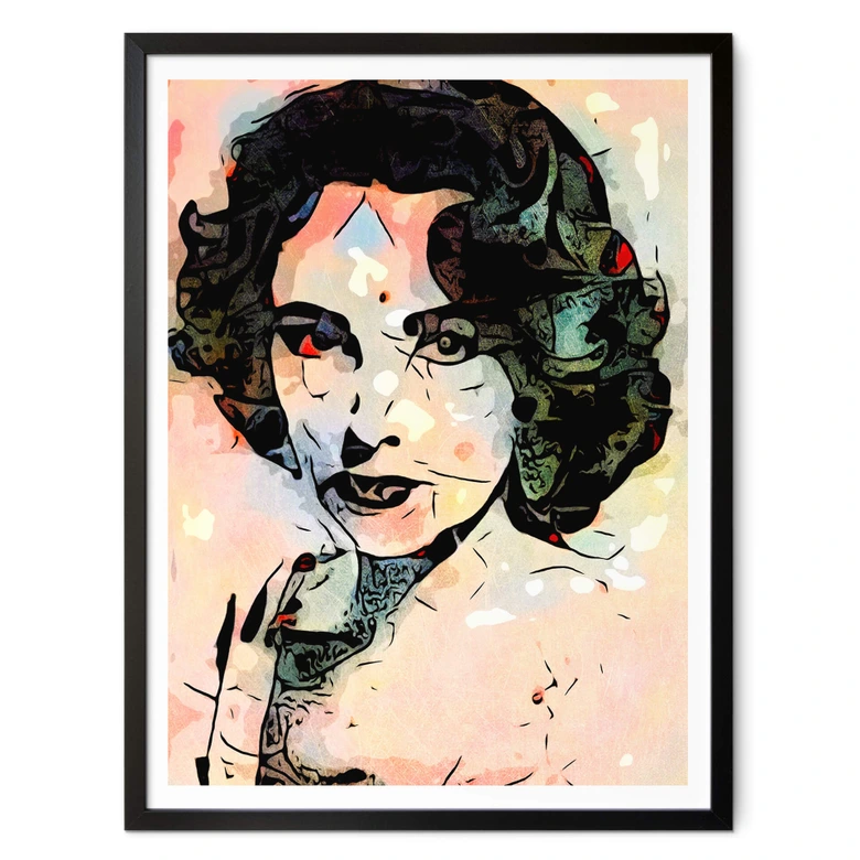 Poster Zamart - Hommage an Miro - Liz Taylor 