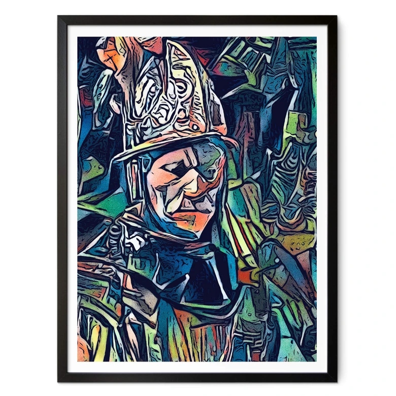 Poster Zamart - Hommage an Rembrandt - Der Mann  