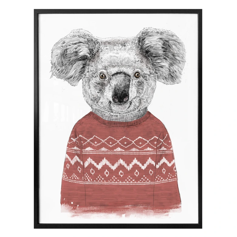 Poster Solti - Koala im Winter 
