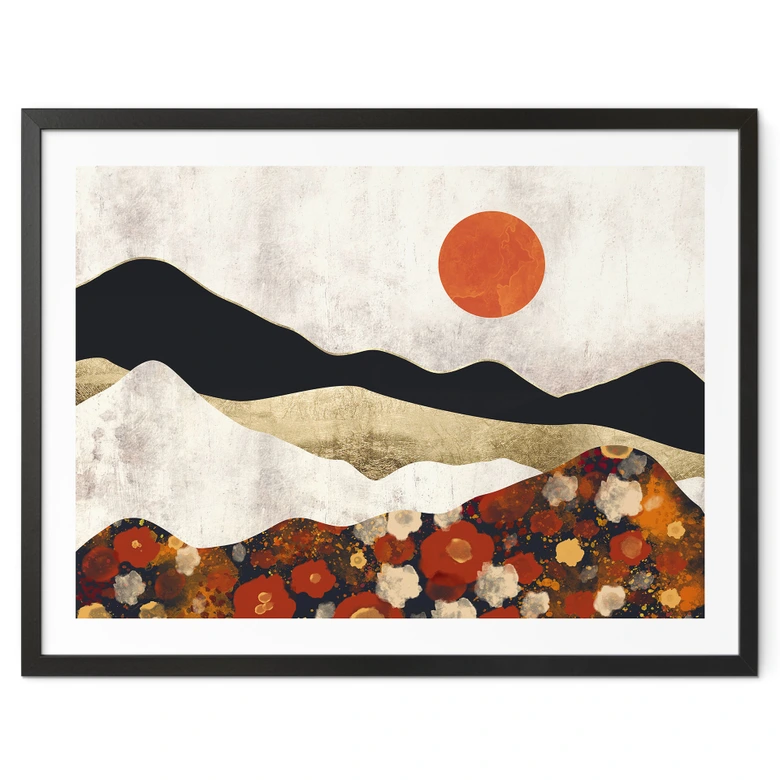 Poster Herbstliche Berglandschaft - SpaceFrog Designs 