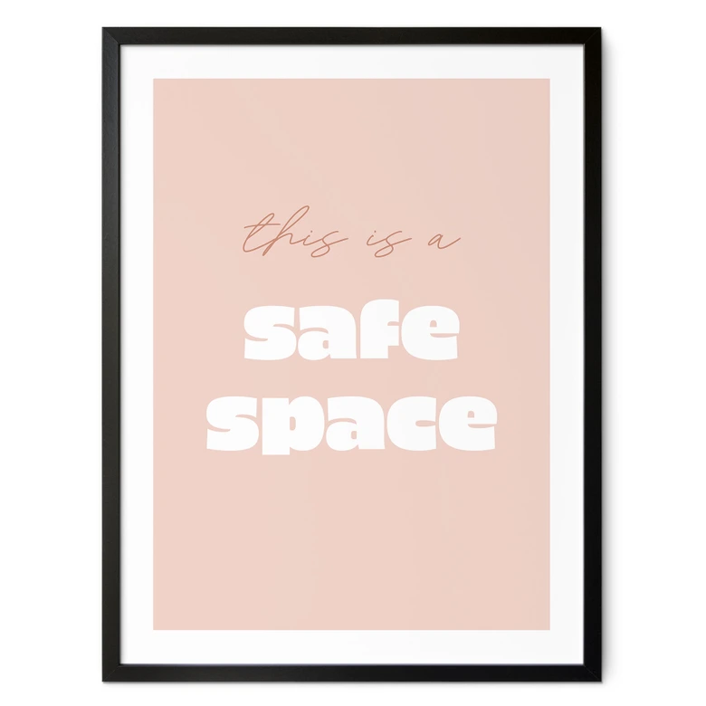 Póster Este es un espacio seguro 