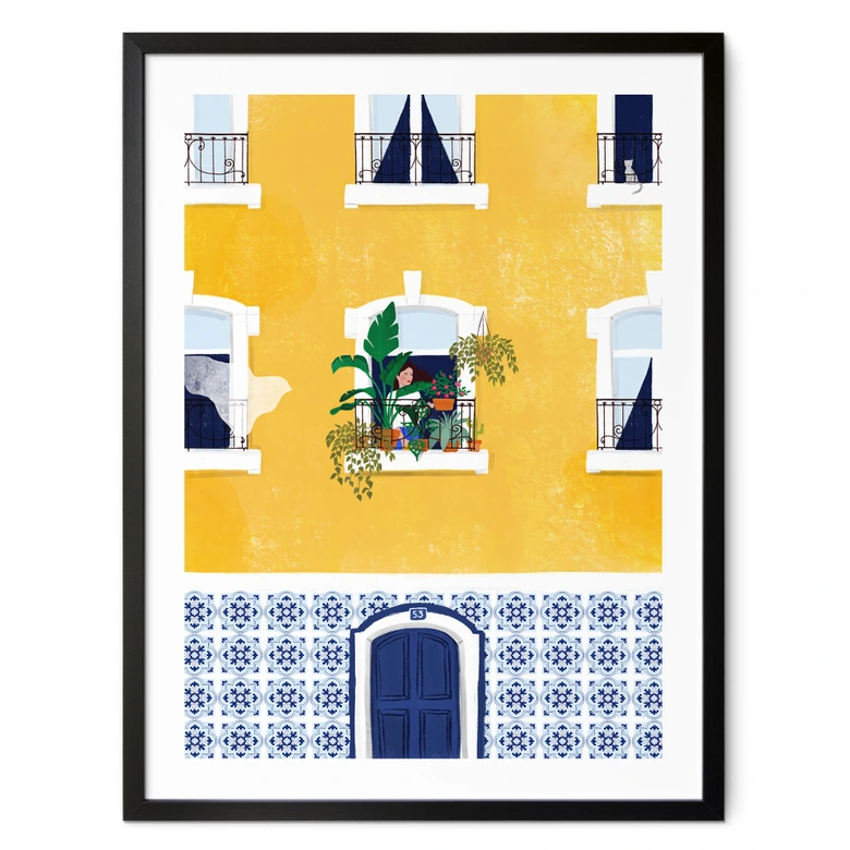 Plakat Facade af Lissabon - Tomljanovic 