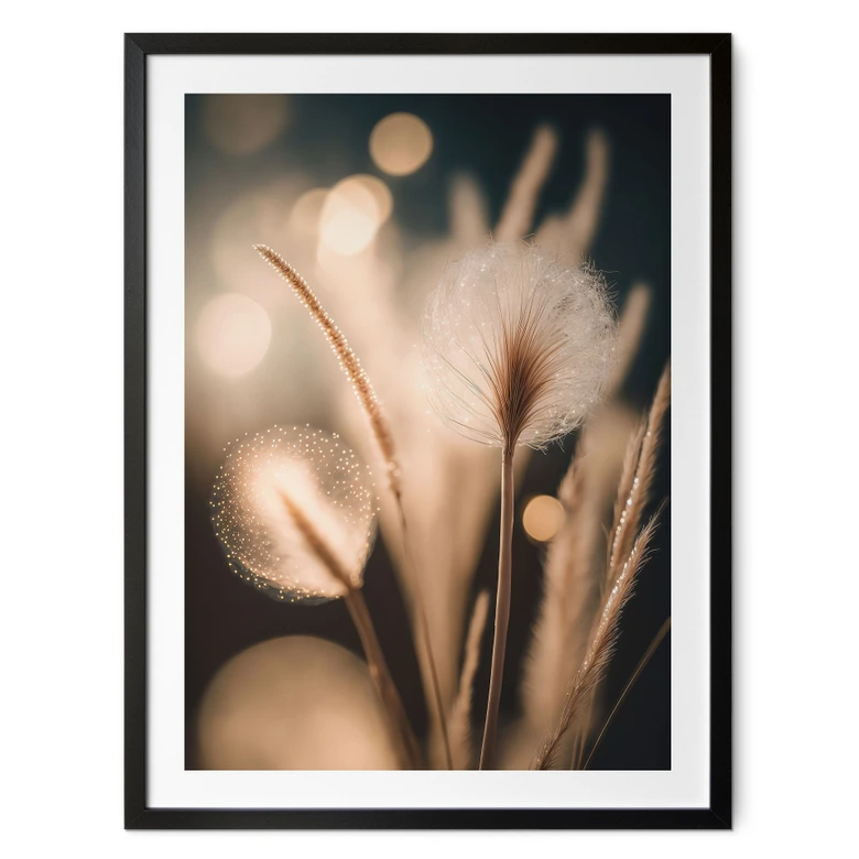 Poster Boho grasses in golden light - Treechild 