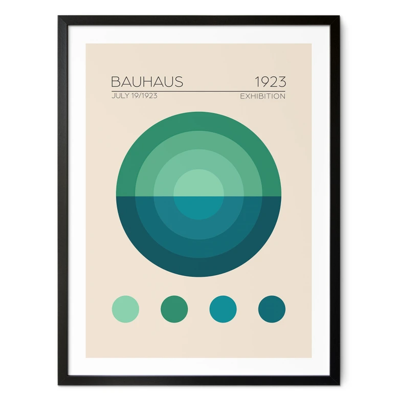 Poster Bauhaus Mavi Daire - Tunaboylu 