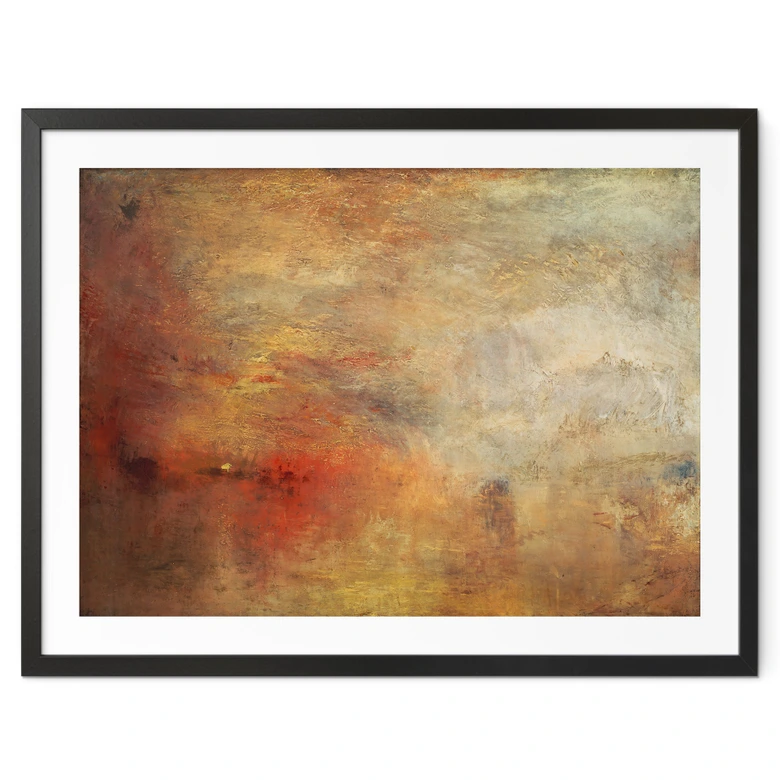 Poster Turner - Sonnenuntergang über einem See 