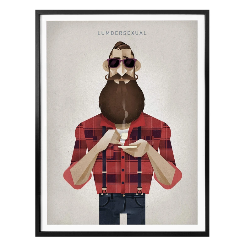 Poster Braun - Lumbersexual 